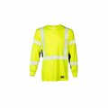 Kishigo Premium Black Series FR Long Sleeve T-Shirt, Yellow/Lime, 4XT F506-4XT